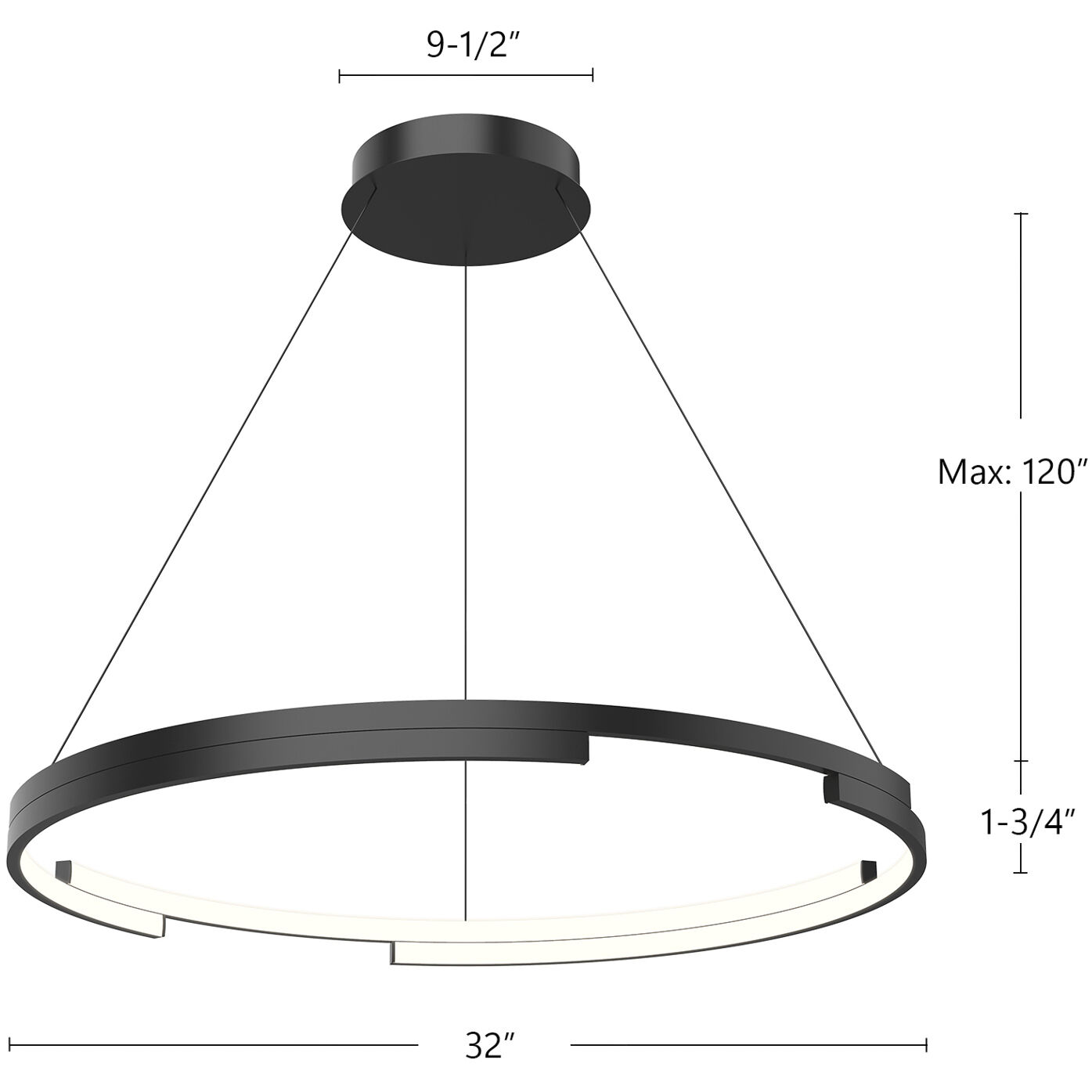 Anello Minor Pendant Ceiling Light in Brushed Nickel